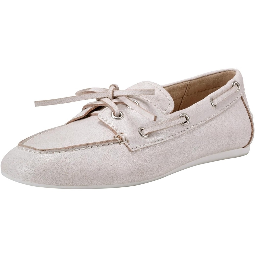 Marc Fisher LTD. Women's Uleena Boat Loafers Size 8.5 Light Natural NIB